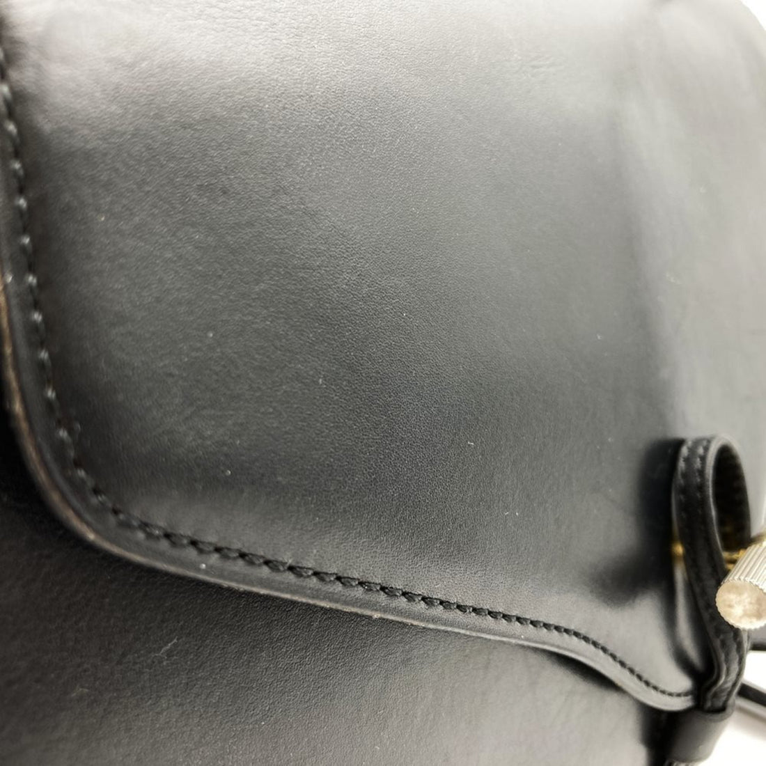 Christian Dior Dior Old Shoulder Bag Leather Black Women's