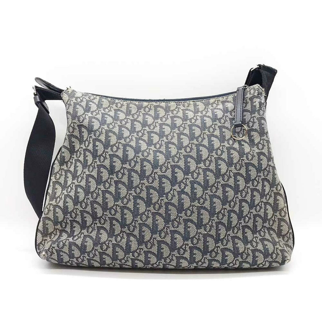 Christian Dior Dior Shoulder Bag Trotter Navy Grey 08RU0054 DIOR
