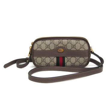 Gucci Ophidia Mini Bag 546597 Women's Leather,VS Supreme Shoulder Bag Beige,Brown