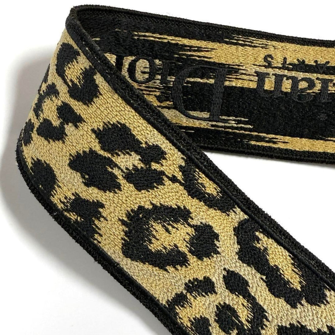 Christian Dior Dior Women's Shoulder Strap Belt Leopard Print