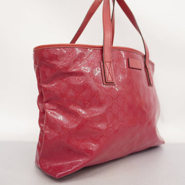 GUCCI  VS Imprime 211137 Women's Leather Tote Bag Red Color