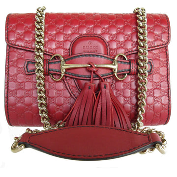 GUCCI shoulder bag micro Guccissima leather bordeaux light gold ladies 449636 s0374j