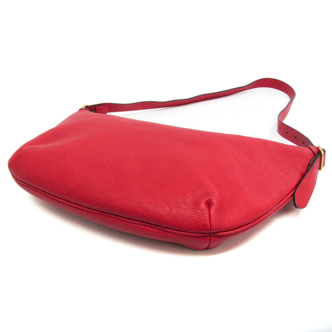 Gucci Gucci Print Half Moon Hobo Bag 523588 Women,Men Leather Shoulder Bag Red Color