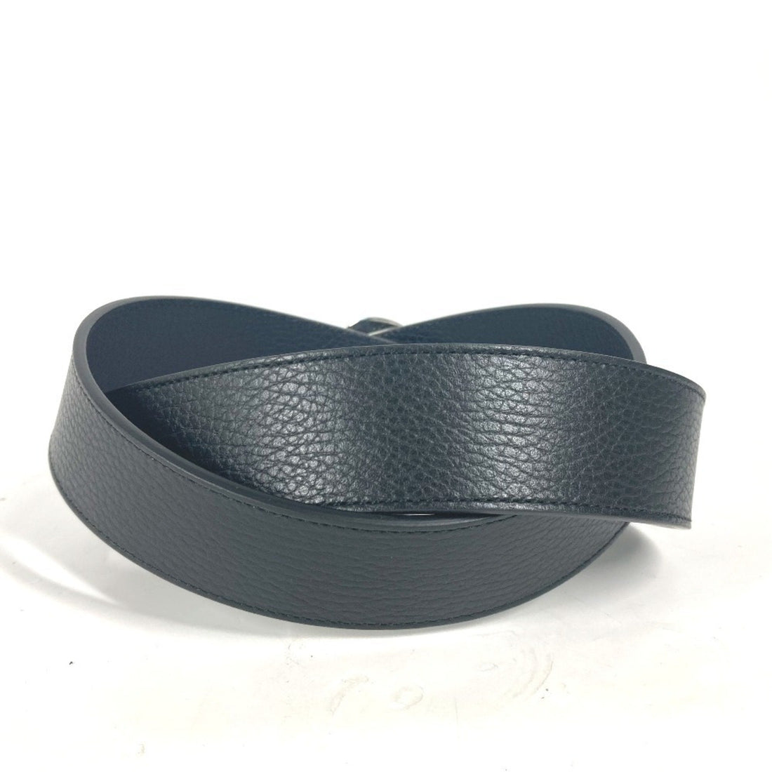 GUCCI 449715 VS Bicolor Belt Leather Men's Black
