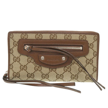Gucci The Hacker Project Neo Classic Balenciaga Collaboration 681710 VS Canvas Beige Brown Long Wallet 1135GUCCI