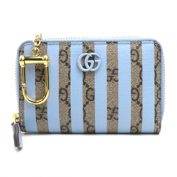 GUCCI Wallet/Coin Case Wallet VS Supreme Canvas Blue x Brown Men's Women's 701485 55796g