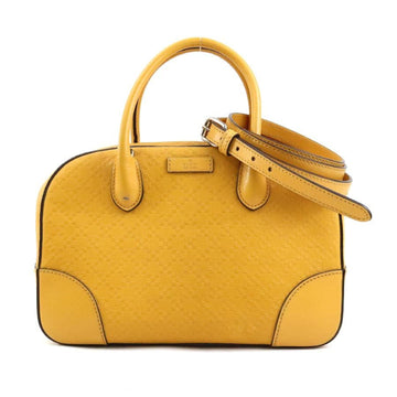 GUCCI Handbag Shoulder Bag Diamante Leather Yellow Gold Women's 354224 e59877a
