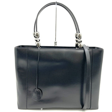 Christian Dior Dior MA0949 Handbag Shoulder Bag 2-way Black Leather Maris Pearl Ladies