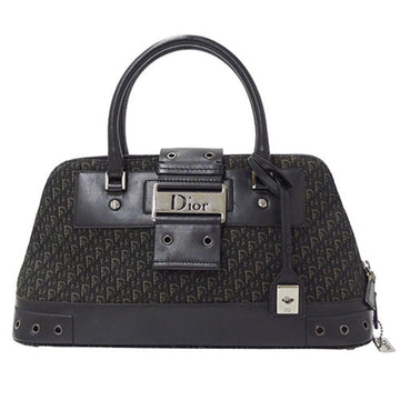 Christian Dior Dior Women's Handbag Canvas Trotter Street Chic Black