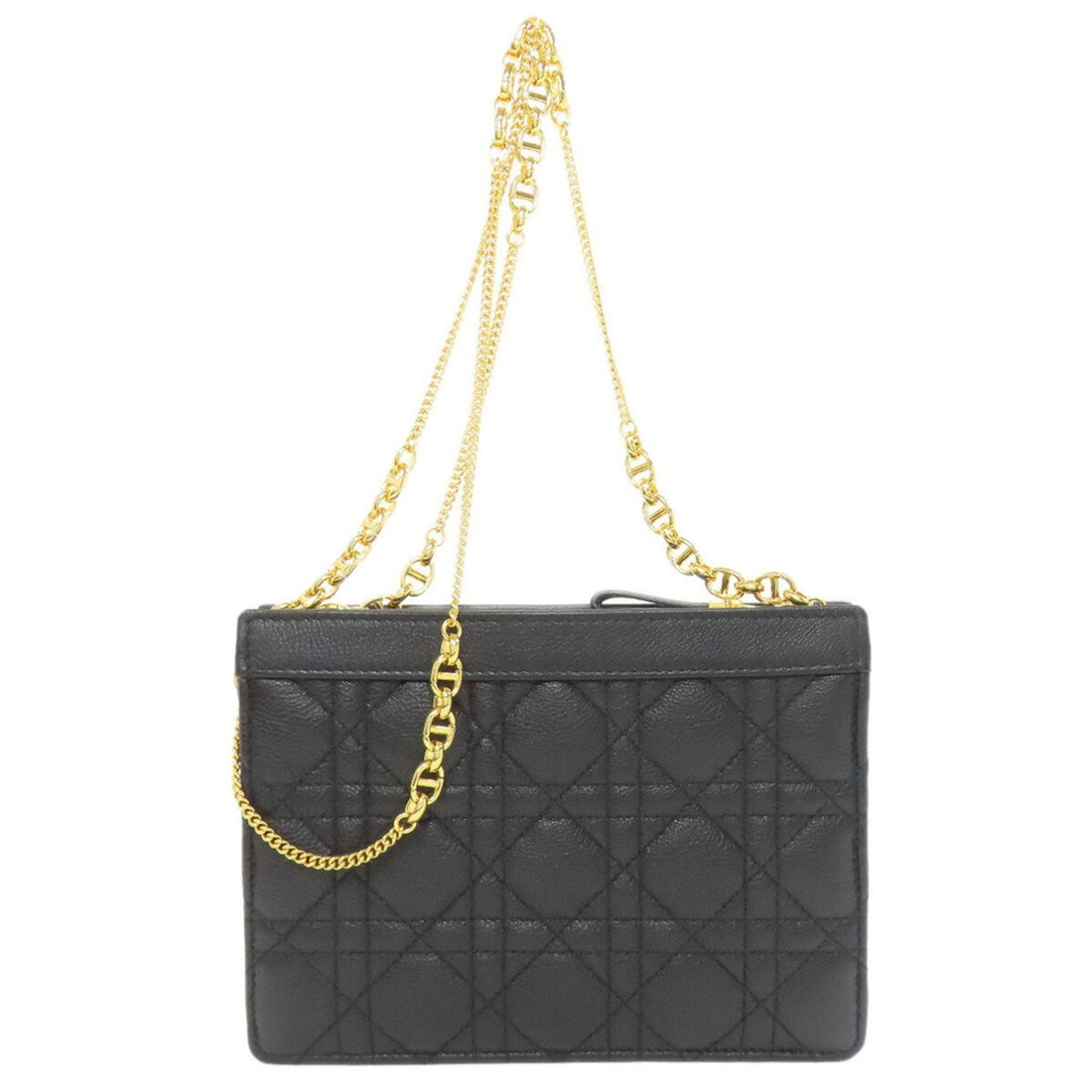 Christian Dior Cannage Shoulder Bag Calf Leather Women's CHRISTIAN DIOR