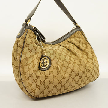 GUCCI  Sukey Shoulder Bag 232955 VS Canvas,Leather Shoulder Bag Beige,Brown