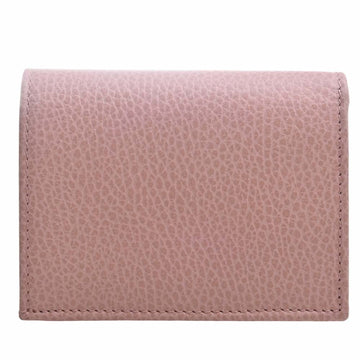 GUCCI VS Marmont Leather Bifold Wallet 456126 Pink Women's