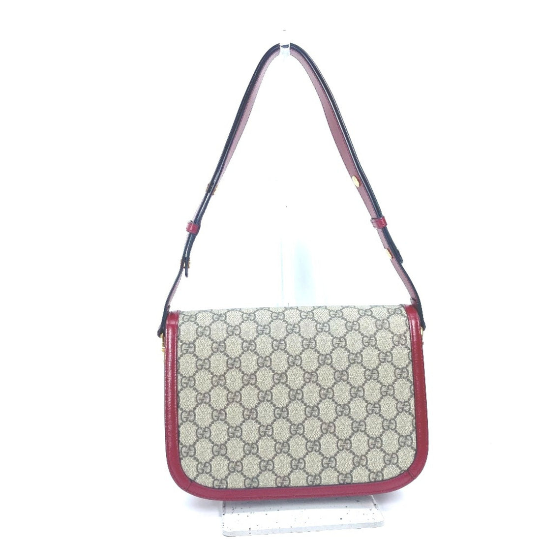 Gucci 602204 VS Supreme bag shawl Shoulder Bag Beige Red