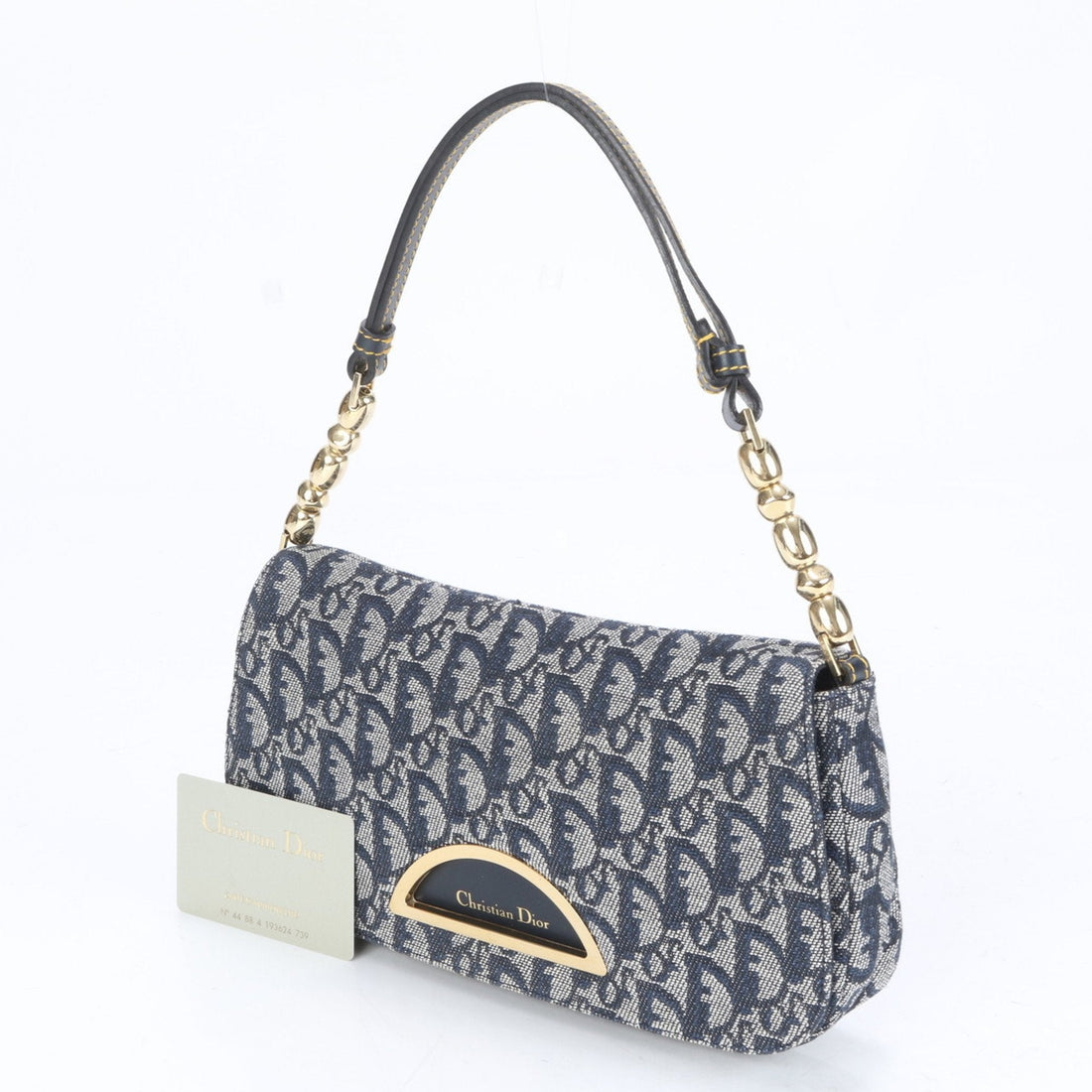 Christian Dior Trotter Marispearl Leather Shoulder Bag for Women
