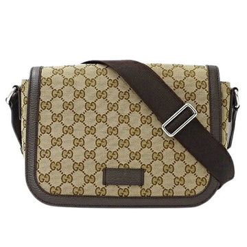 GUCCI Women's Shoulder Bag VS Canvas Brown Beige 449172