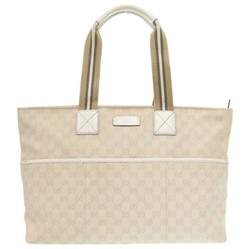 Gucci Sherry Line 155524 VS Canvas White Tote Bag 1556GUCCI