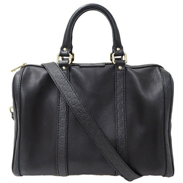 GUCCI Bag Women's Handbag Shoulder 2way Shima Micro VS Leather Black 247205 Boston