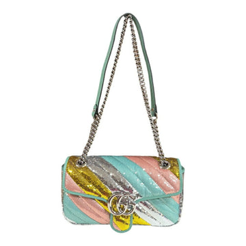 Gucci VS Marmont Shoulder Bag Sequins 443497 Multicolor Women's GUCCI