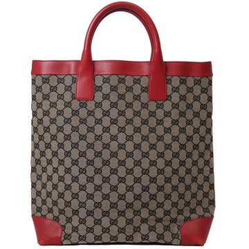 Gucci Old VS Canvas Handbag Beige Red 002?1121 Women's Leather Tote Bag GUCCI