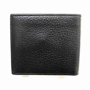 GUCCI VS Marmont Fold Wallet 428725 203887 Leather Black Bifold Gold Men's Women's Unisex
