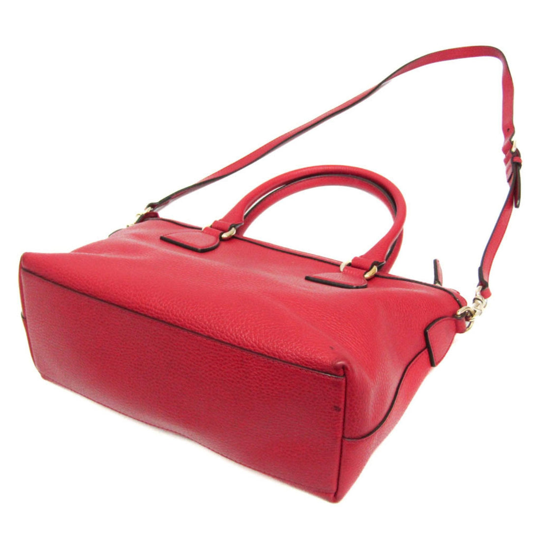 Gucci Interlocking G 449659 Women's Leather Handbag,Shoulder Bag Red Color