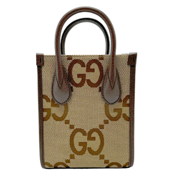 GUCCI Shoulder Bag Handbag Jumbo VS Canvas Leather Brown Men's Women's 699406 z2169