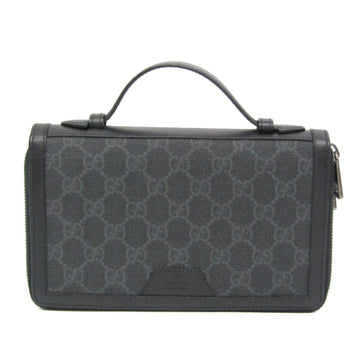Gucci VS Supreme Travel Case 409206 Men,Women VS Supreme,Leather Long Wallet (bi-fold) Black