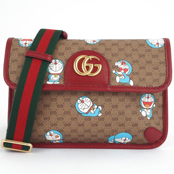 Gucci Doraemon Body Bag Waist Beige | Bordeaux 525040 Women's PVC Leather VS Supreme GUCCI