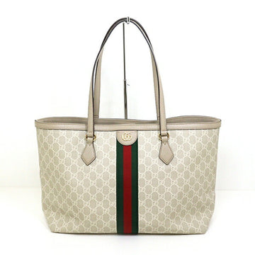 GUCCI Ophidia Medium Tote Bag 631685 VS Supreme Canvas Beige