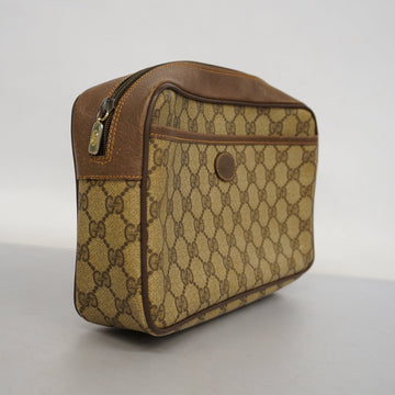 GUCCI  Clutch Bag 89.01.044 Women's VS Supreme Clutch Bag Beige,Brown