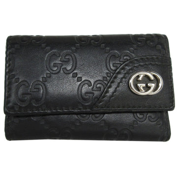 GUCCI key case leather black men's women's 181680 s0338a