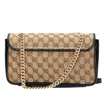 GUCCI VS Marmont shoulder bag canvas ladies
