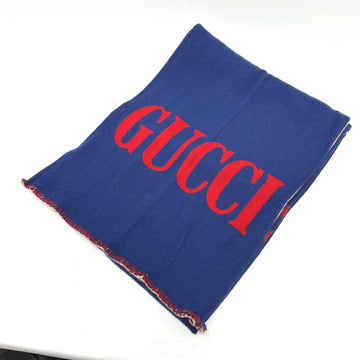 GUCCI 525559 Wool Scarf for Women, Blue