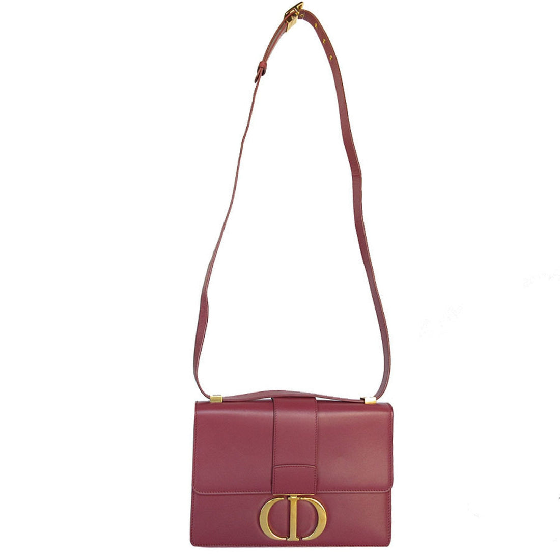 Christian Dior Shoulder Bag 30 Montaigne Leather Pink Gold Women's s0474a