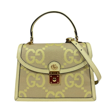 Gucci Jumbo VS Shoulder Bag Canvas 651055 Yellow Women's GUCCI