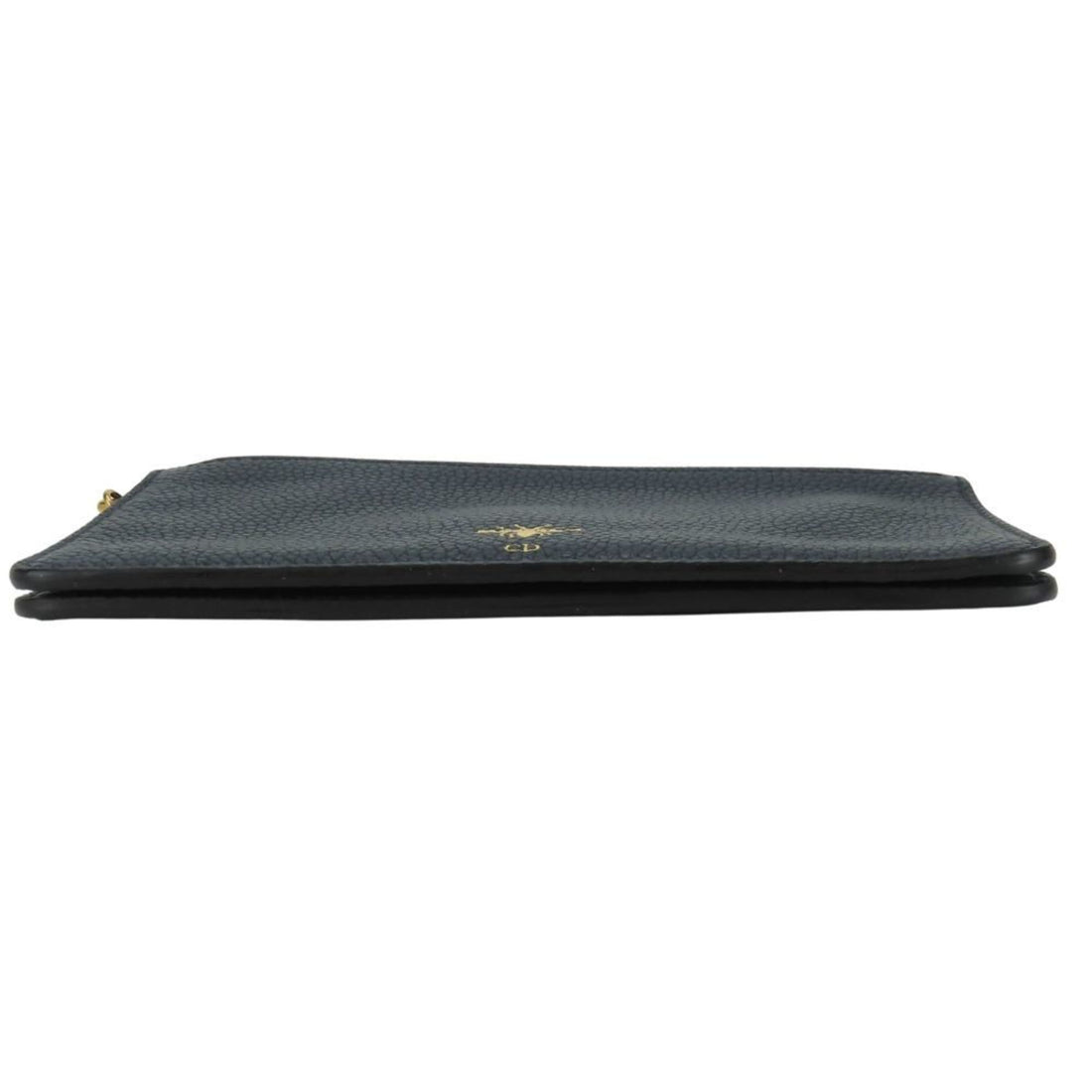 Christian Dior Pouch Bee Leather Navy Multi-Case Clutch Bag Women's