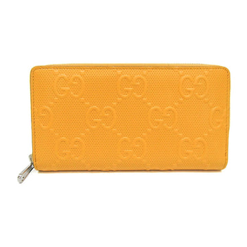 Gucci VS Embossed 625558 Men,Women Leather Long Wallet (bi-fold) Yellow