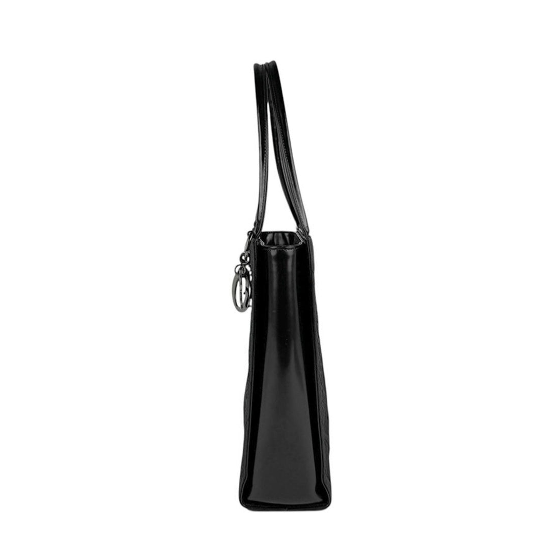 Christian Dior Cannage Nylon Leather Black Handbag for Women z5319