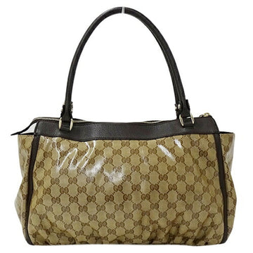 GUCCI Bag Women's Tote Shoulder VS Crystal Abbey Brown Beige 327787