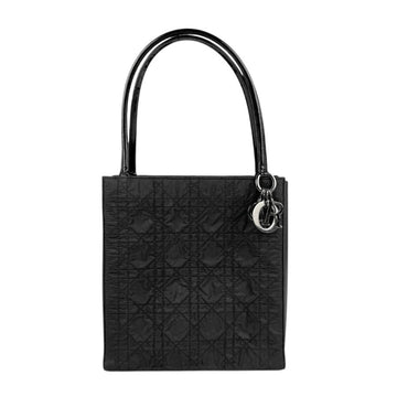 Christian Dior Cannage Nylon Leather Black Handbag for Women z5319