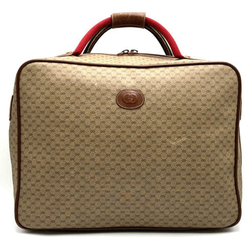 GUCCI Micro VS Boston Bag, Sherry Line Handle, Supreme Canvas, Brown, 012 39 4863, Men's and Women's