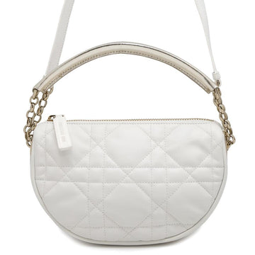 Christian Dior Handbag Cannage Vibe Hobo Small Leather M7200ONOA 2way White