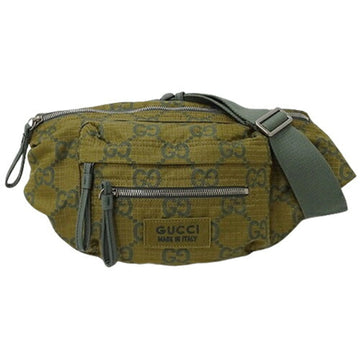 Gucci GUCCI Bag Men's Body Waist VS Nylon Khaki Beige Green 792287 Limited Edition