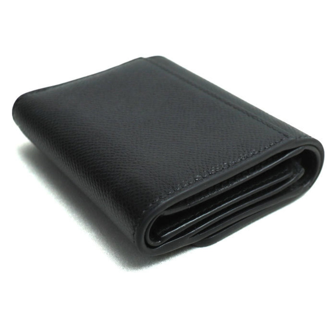 Christian Dior 30 Montaigne Lotus Compact Wallet Tri-fold Black S2057OBAE-900U Women's
