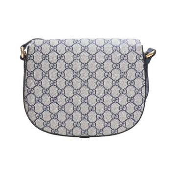 GUCCI VS Supreme Leather Shoulder Bag 432150 Navy Ladies