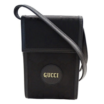 GUCCI Women's and Men's Shoulder Bag Nylon Leather Off the Grid Black 625599 Compact