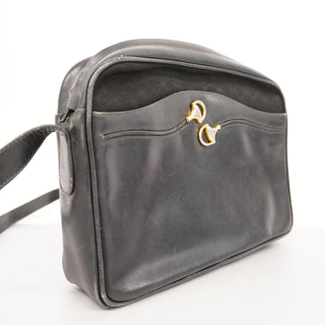 GUCCI  Micro VS 22 001 3100 Women's Canvas,Leather Shoulder Bag Black