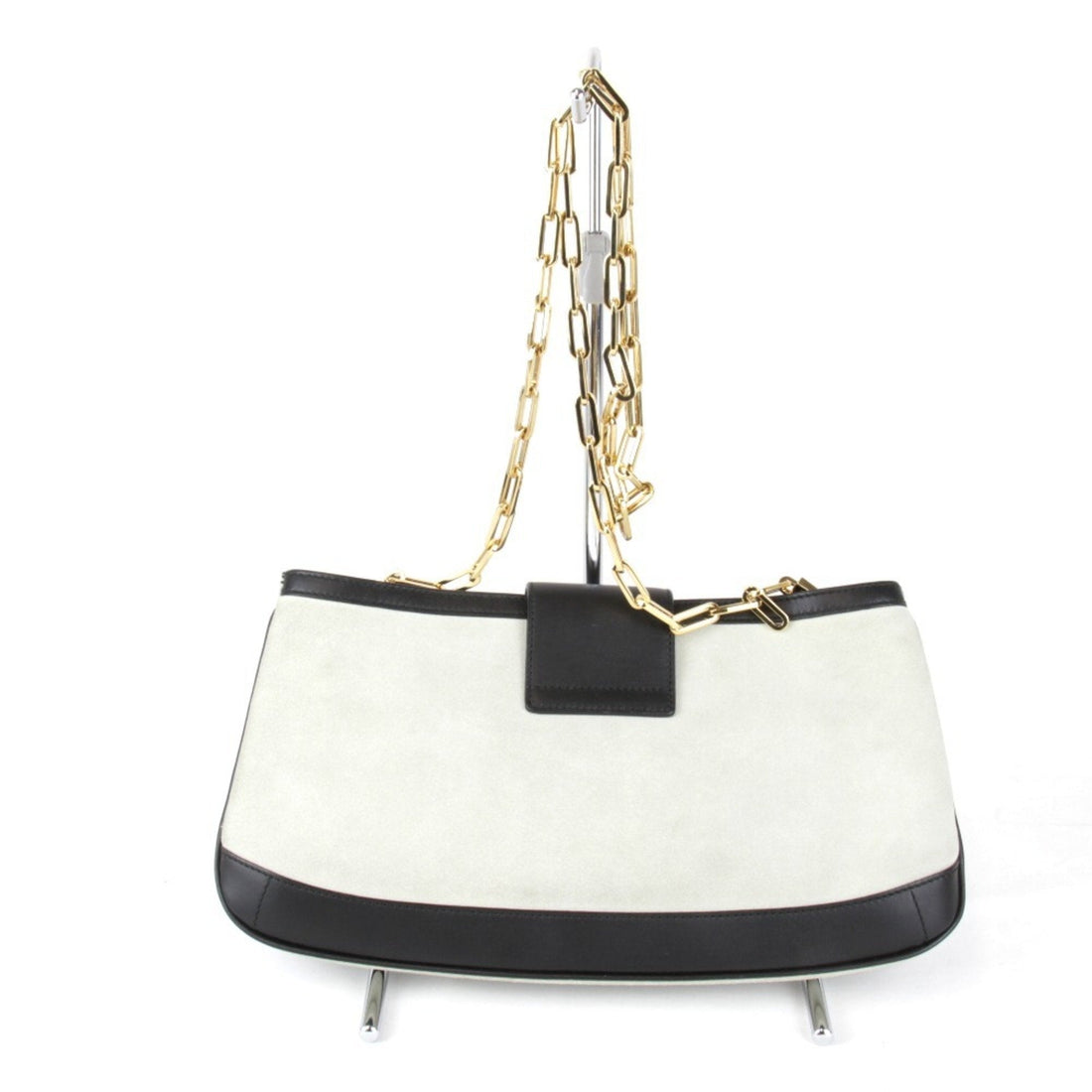 GUCCI 001-4110-001013 Shoulder Bag Suede White Women's