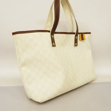GUCCI  Tote Bag 211134 Women's VS Supreme,Leather Tote Bag Brown,Ivory