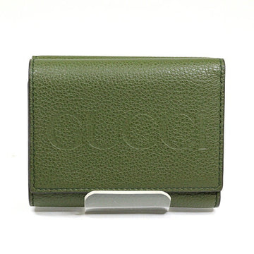 GUCCI Tri-fold Wallet 731694 Forest Green Khaki